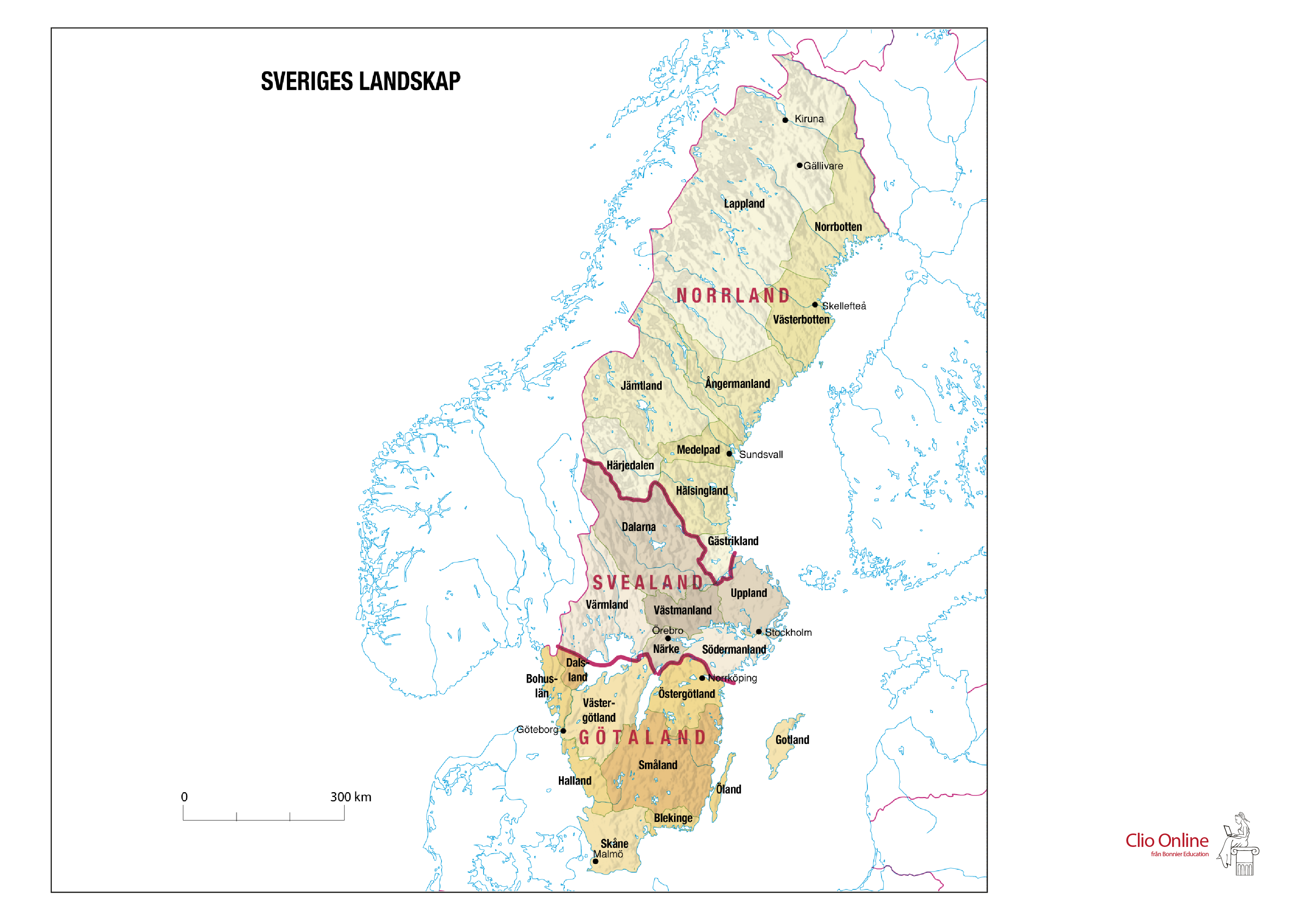 Svenska landskap – läromedel i geografi åk 7,8,9